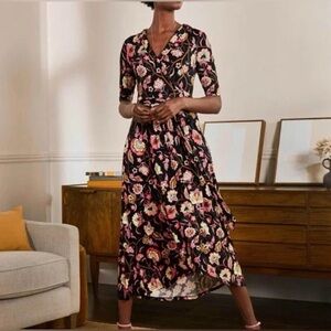 NWOT Boden Lavinia Jersey Wrap Dress, Size 2